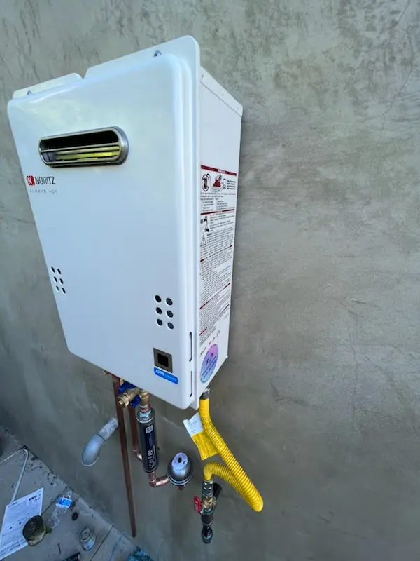 Tankless water heater installation for West Pioneer homes